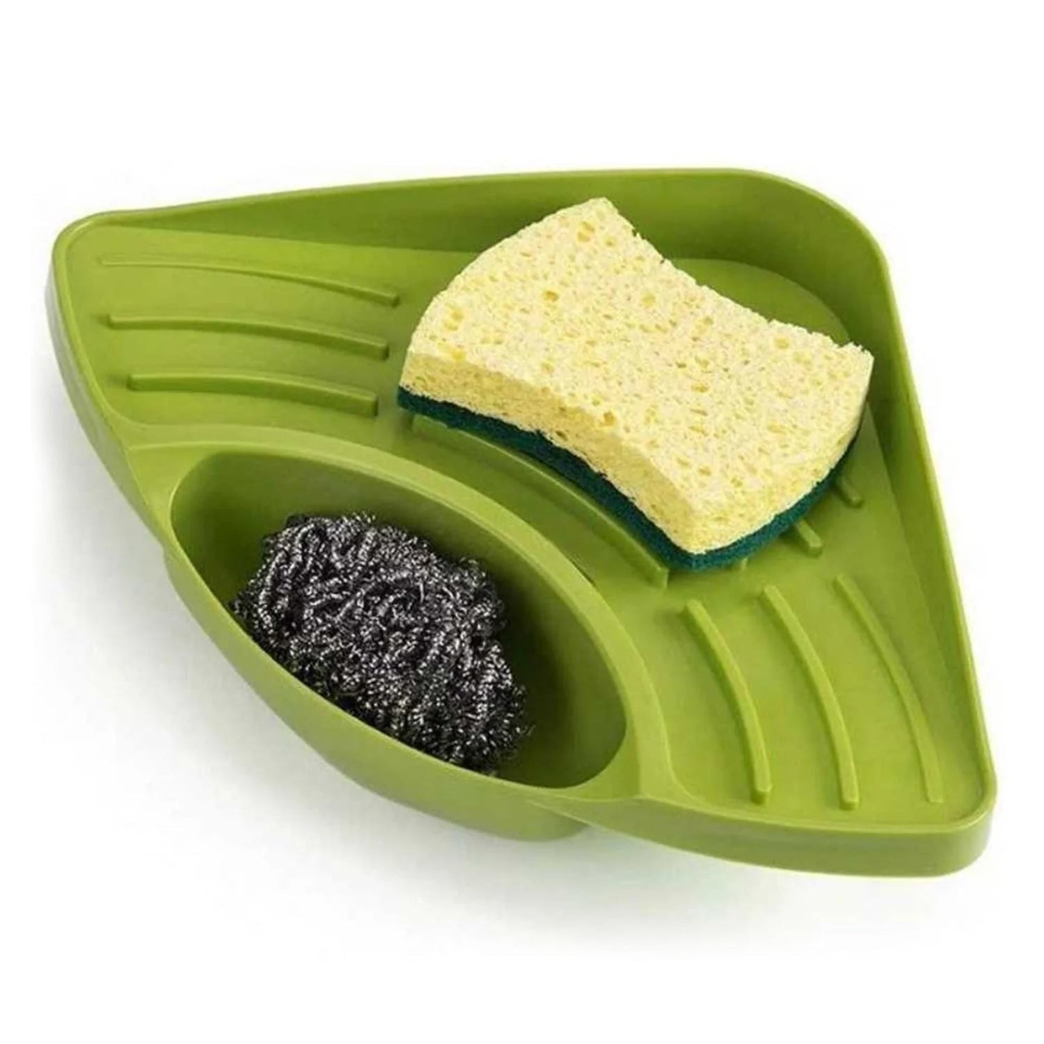 0861 Sink Strainer Basket Corner Kitchen Triangular Multi functional Drain Shelf DeoDap 0861 Sink Strainer Basket Corner Kitchen Triangular Multi functional Drain Shelf DeoDap
